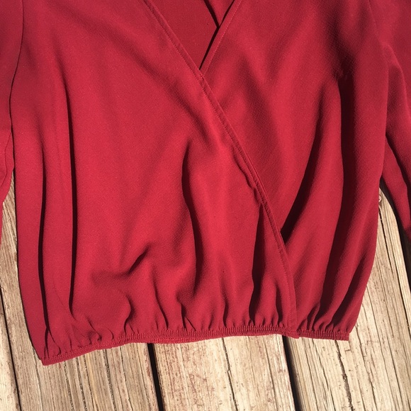 Deep Red Charlotte Russe Shirt - Picture 6 of 6